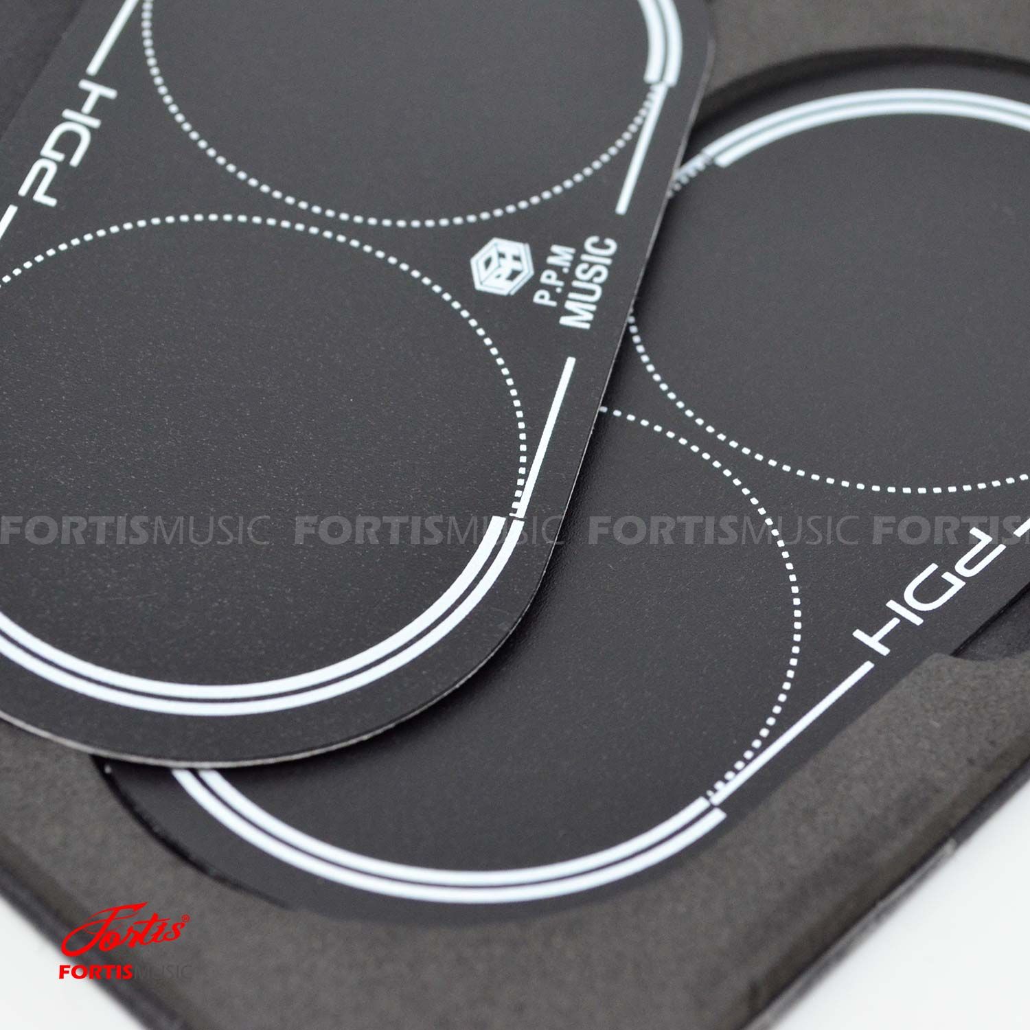 เป้าติดกระเดื่อง สำหรับกระเดื่องคู่ (2 ชิ้น/กล่อง) Double Pedal Kick Pad PDH-DOUBLE PAD PDH-02