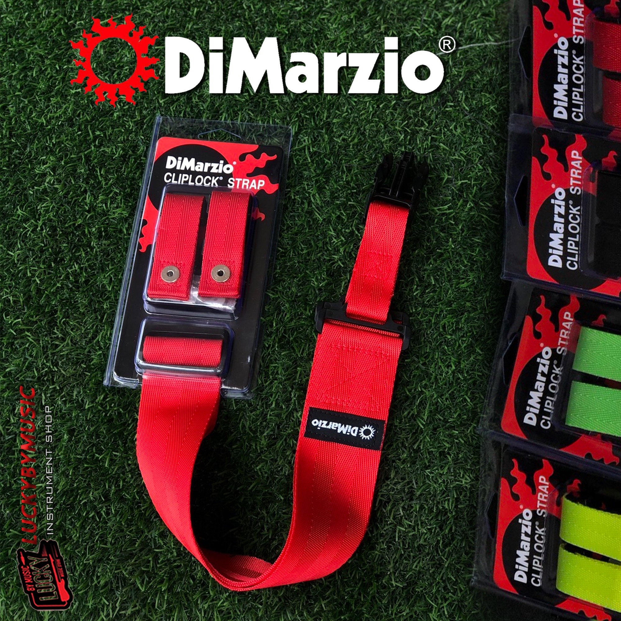 [พร้อมส่ง🚚 ]สายสะพาย Dimarzio รุ่น DD2200 Nylon Cliplock Clip Lock วัสดุ Nylon เหนียวทนทาน ล็อคแน่น สายสะพายกีต้าร์ ของแท้ USA.