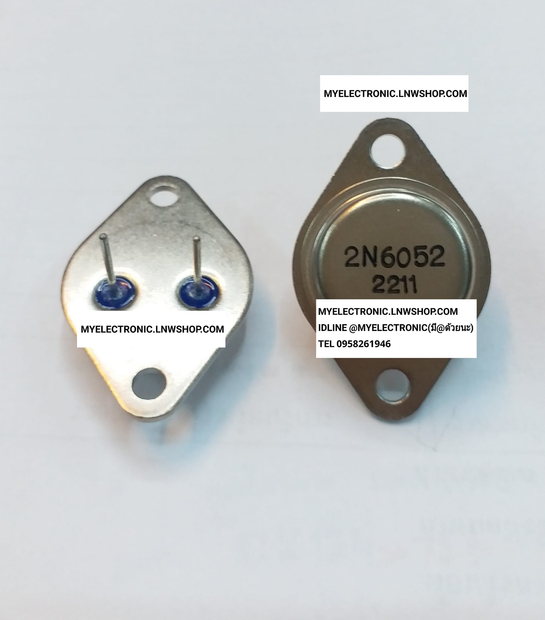 ขาย , 2N6052 , ทรานซิสเตอร์ , TRANSISTOR , ตัวถัง , TO-3 , จานบิน , ยี่ห้อ , ราคา , ตัวละ , 495 , . . . หน่วย , บาท