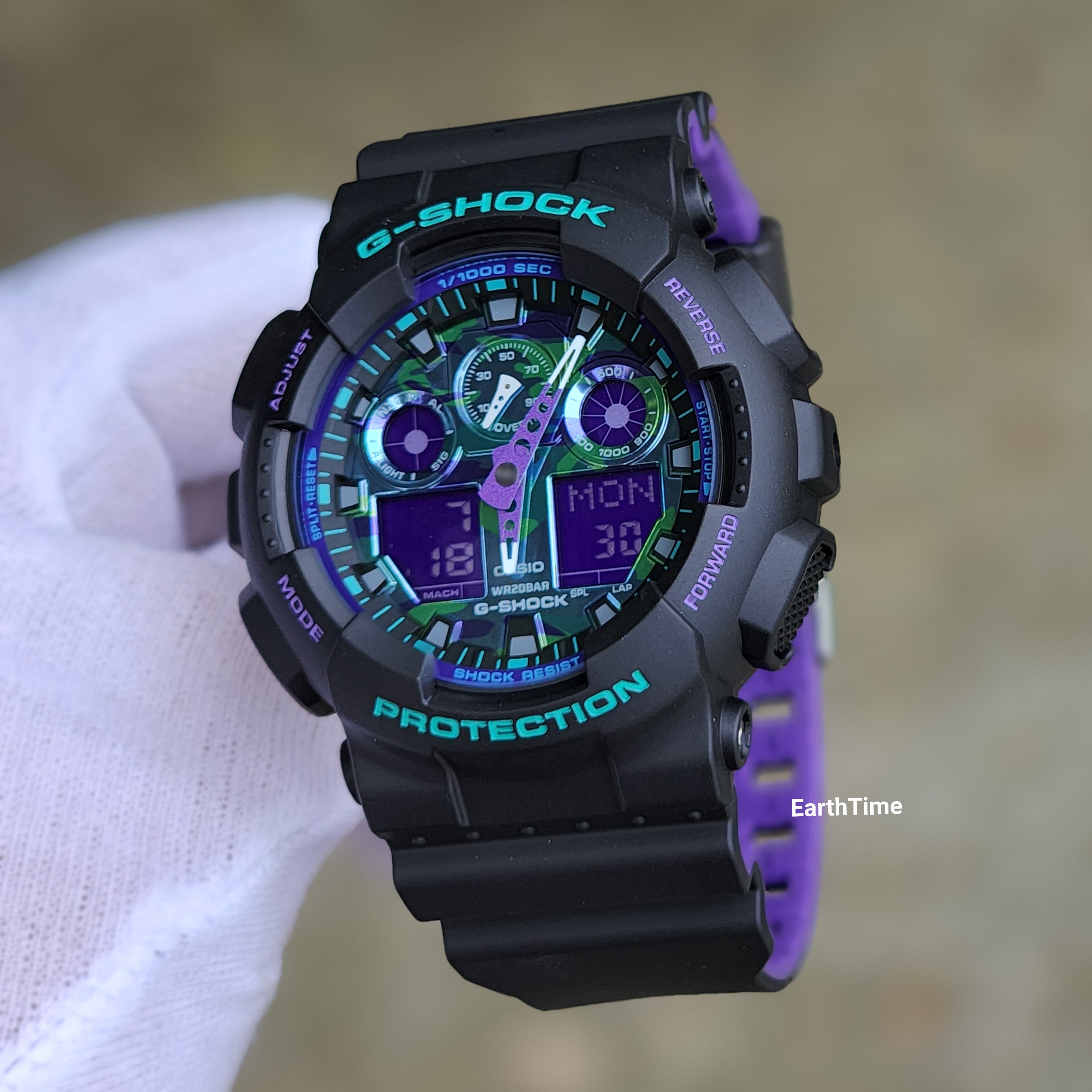 G-Shock ของใหม่แท้100% รับประกัน 1 ปี GA-100BL-1ADR