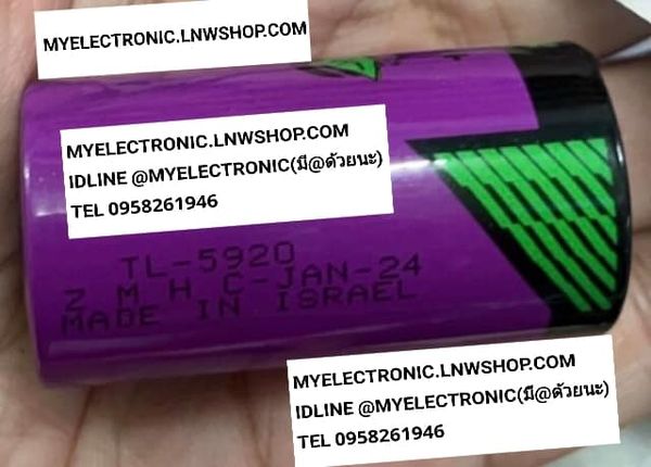 ขาย ถ่าน 3.6V แบตเตอรี่ ยี้ห้อ Tadiran รุ่น SL2770/S ใช้ รุ่น TL-5920 แทน Lithium Thionyl Chloride SIZE C Battery Product Details รุ่น TL5920 ราคา ตัวละ . . . . หน่วย บาท