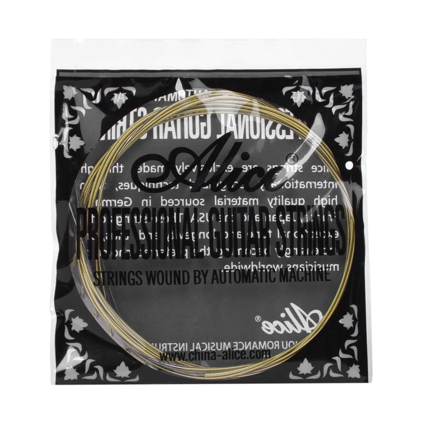 สายกีตาร์โปร่ง Alice เคลือบกันสนิม AW430 เบอร์ 11 (11-52) / A407C สายกีต้าร์ ครบ6เส้น