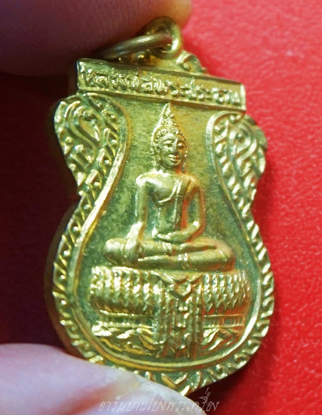 พระครูสุพัฒน์วรกิจ อาจารย์ออย วัดชมภูพล หลวงพ่อพระประธาน ที่ระลึกในงานผูกพัทธสีมา ปี๒๕๒๘ เนื้อฝาบาตร(องค์ที่1)