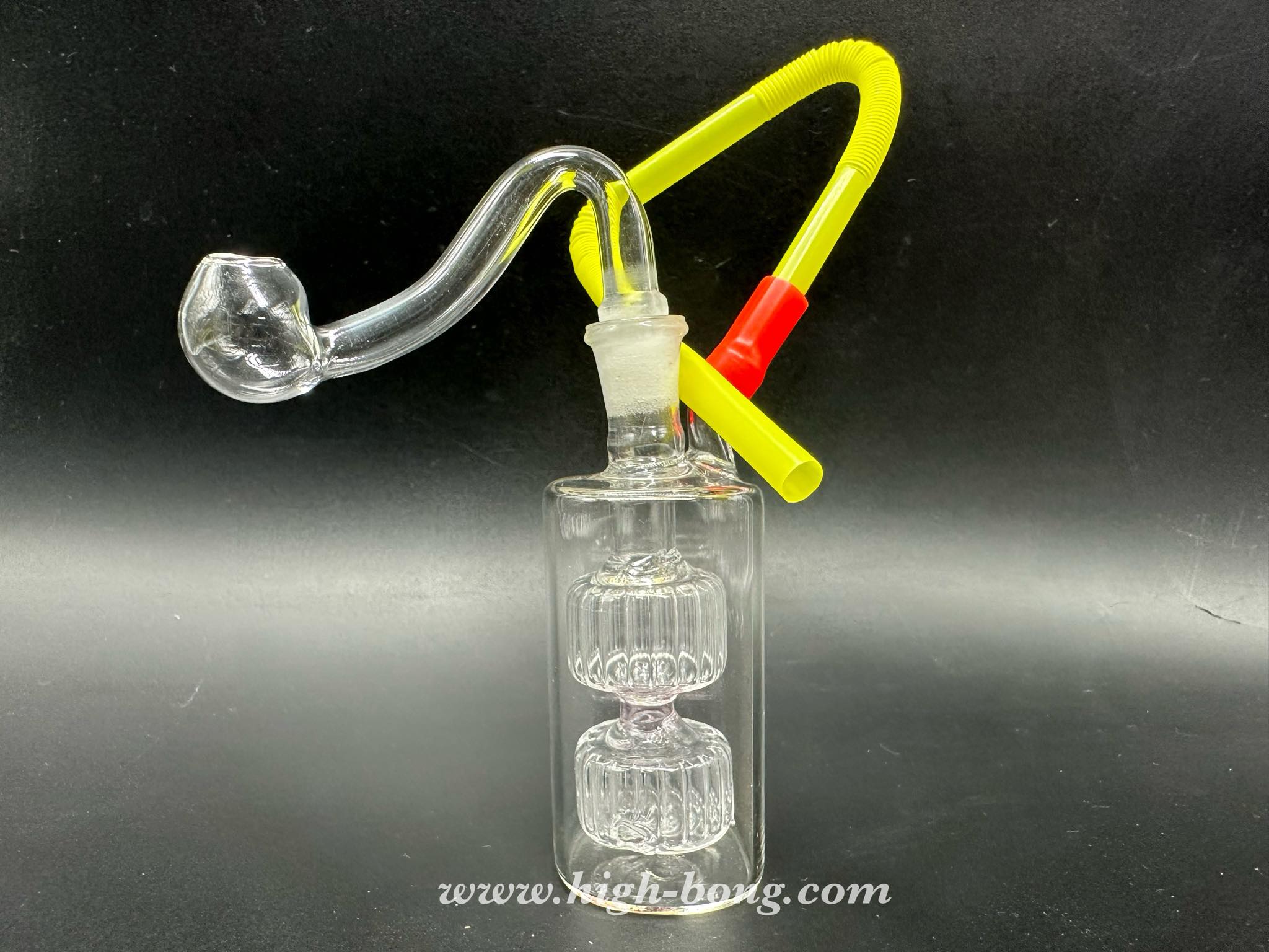 โจ๋แก้วแข็งพร้อมกรองสองชั้น (8.5cm) (Pink)