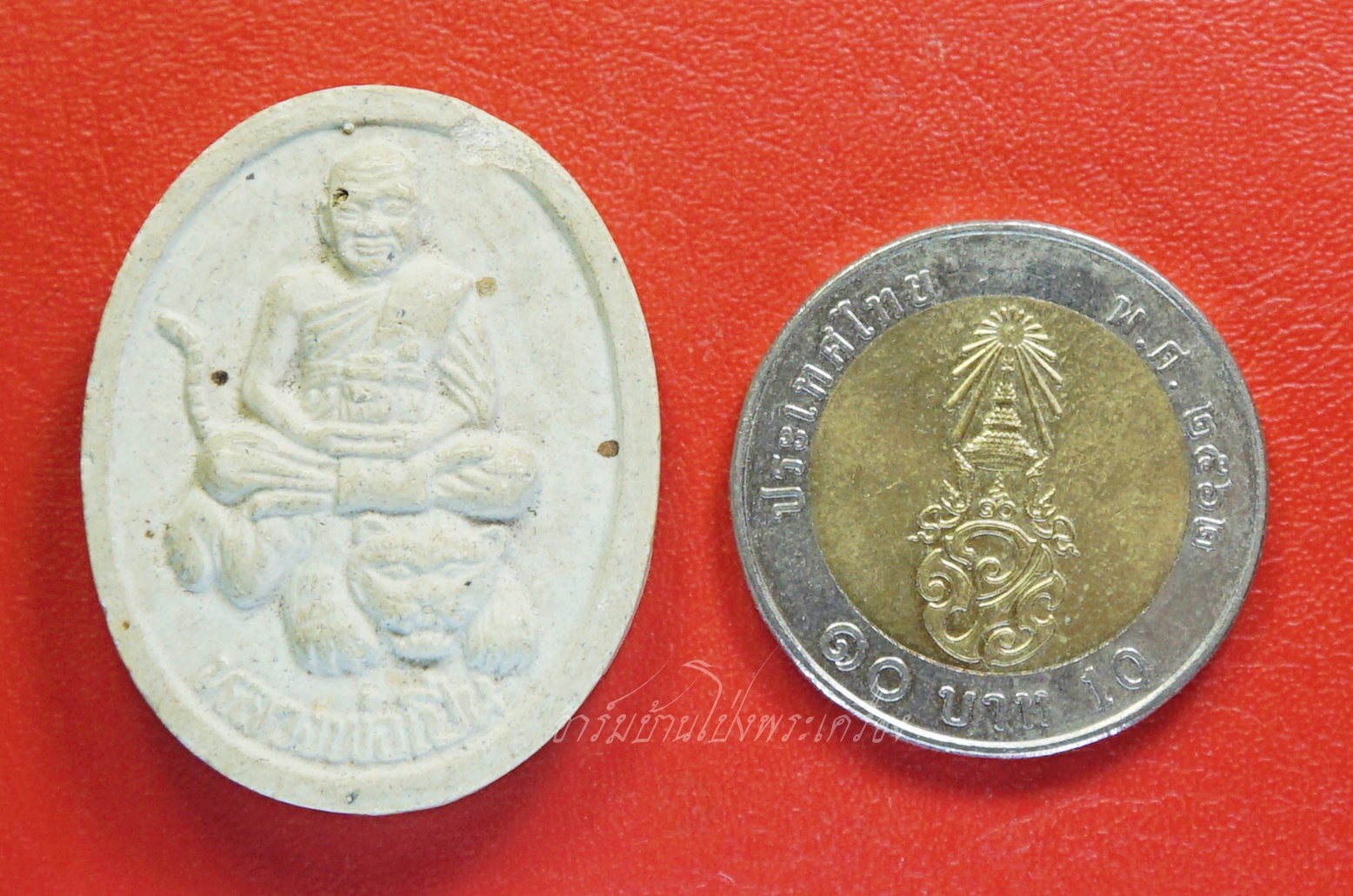 หลวงพ่อเปิ่น วัดบางพระ เนื้อผงขี่เสือ ปี๒๕๓๔(องค์ที่1)