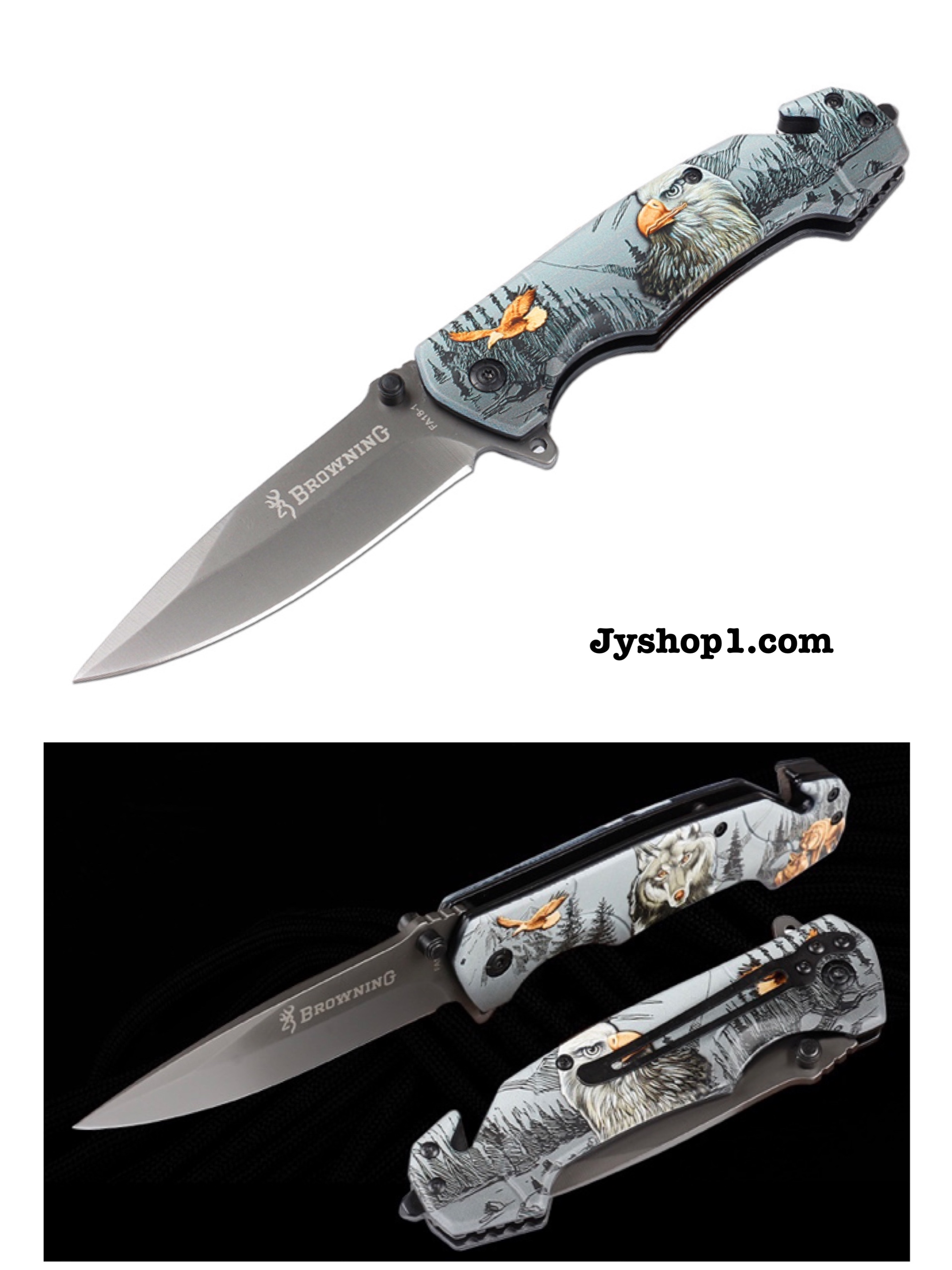 มีดพับ มีดพก Browning FA18 3D