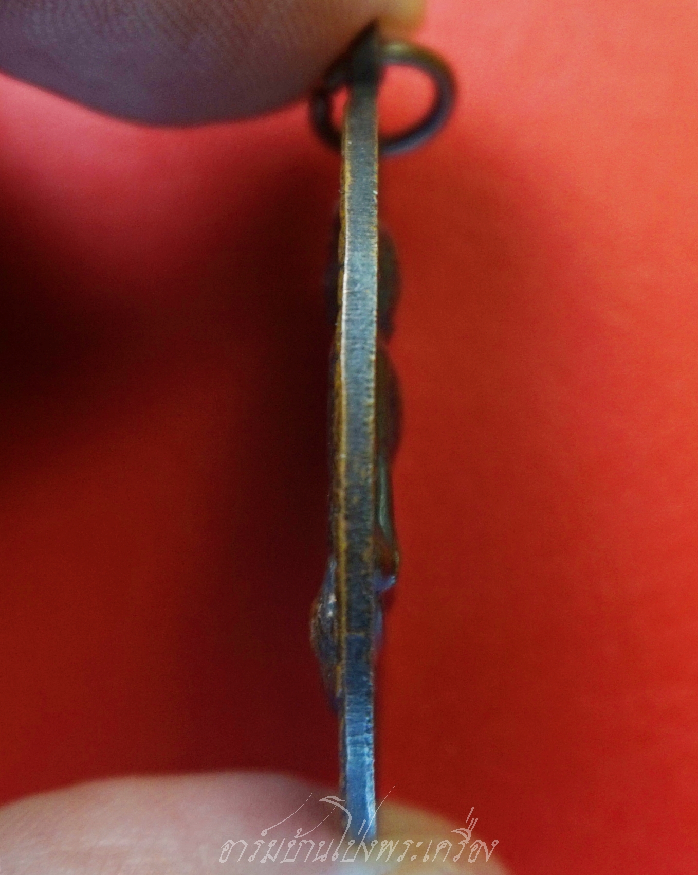 พระอนุสรณ์ธรรมศาสน(ฉุย ตารโก) วัดไทร หลังพ่อท่านเฒ่า จ.สุราษฎร์ธานี ปี๒๕๑๔ เนื้อทองแดงรมดำ(องค์ที่1)