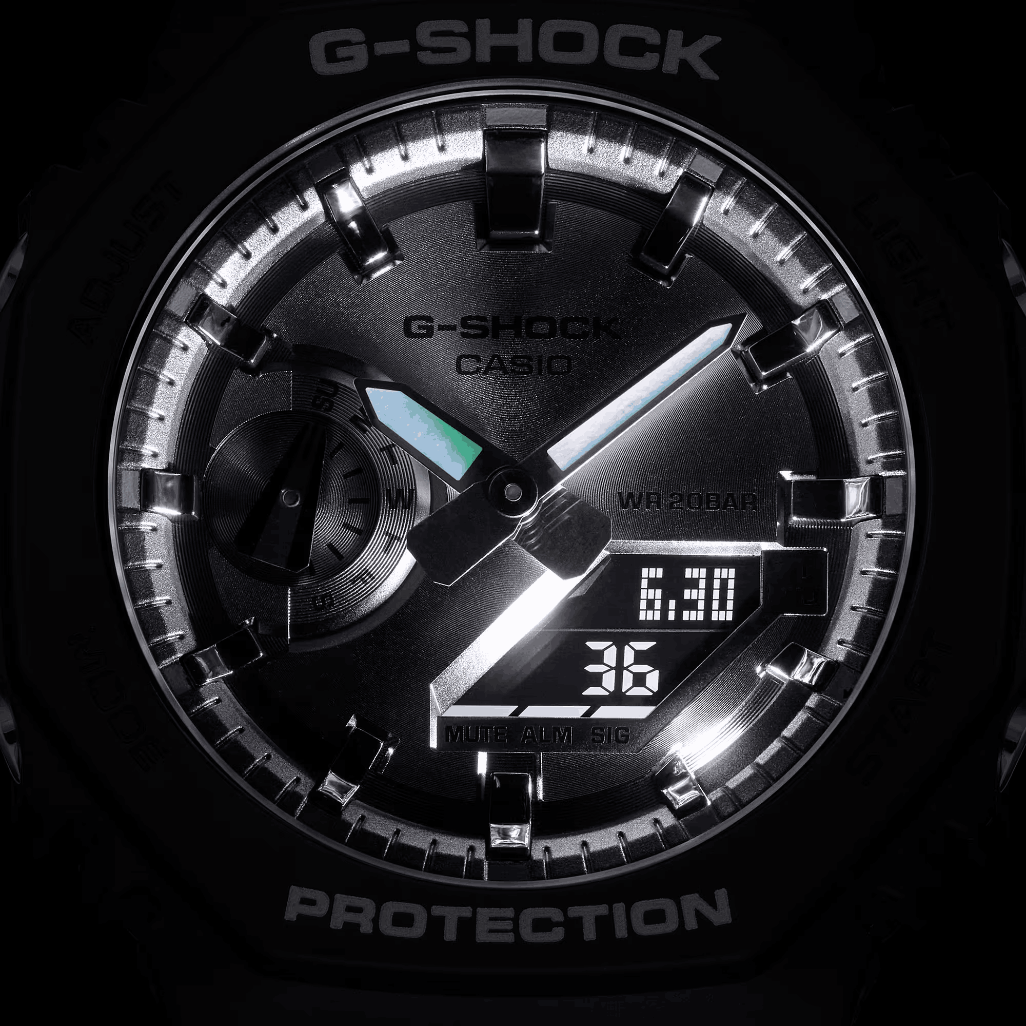 GA-2100SB-1A l Black and Gold & Black and Silver Series l G-SHOCK