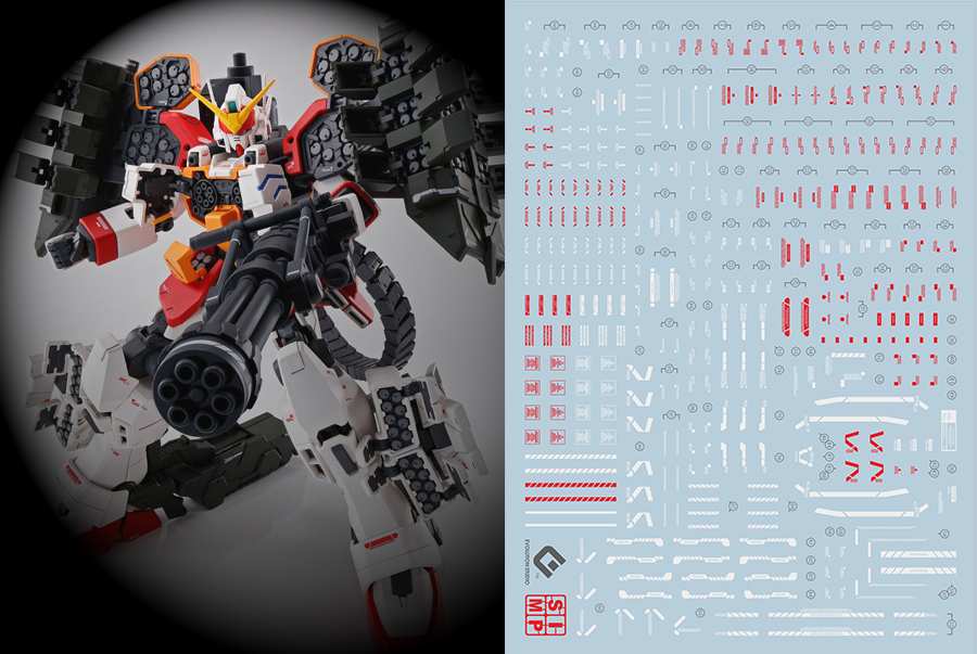 033 Water Decal MG1/100 Gundam Heavyarms EW [Igel Equipment] ยี่ห่อ S.I.M.P. Model Decal (สินค้าเหลือ1 แผ่น สั่งซื้อแล้วรอทางร้านติดต่อกลับ)