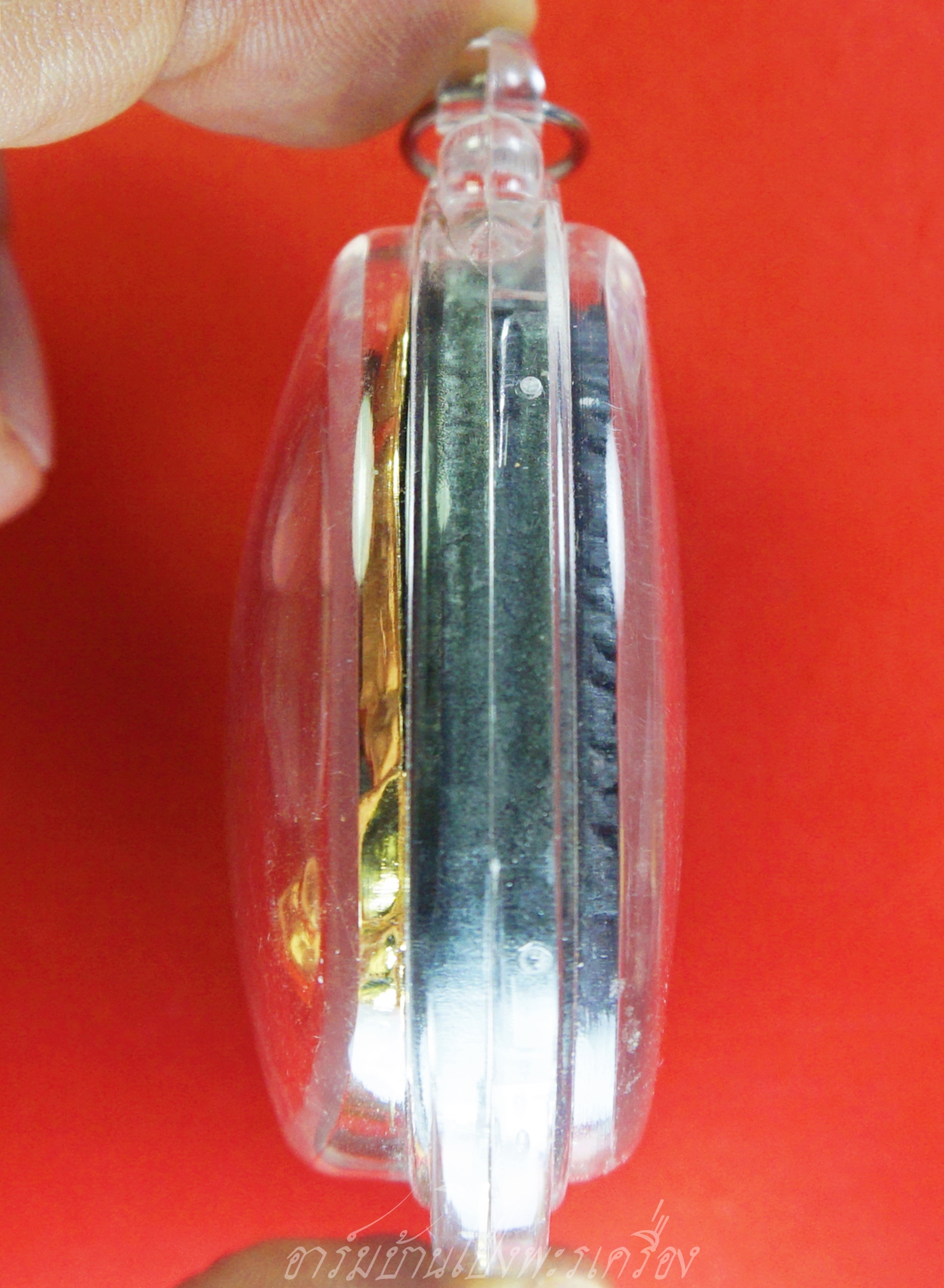 หลวงพ่อจำเนียร วัดเขาหลาว จ.ราชบุรี หลวงปู่ทวด รุ่นบัวพ้นน้ำ พิมพ์กลาง ปี๒๕๕๕ เลี่ยมเดิม(องค์ที่1)