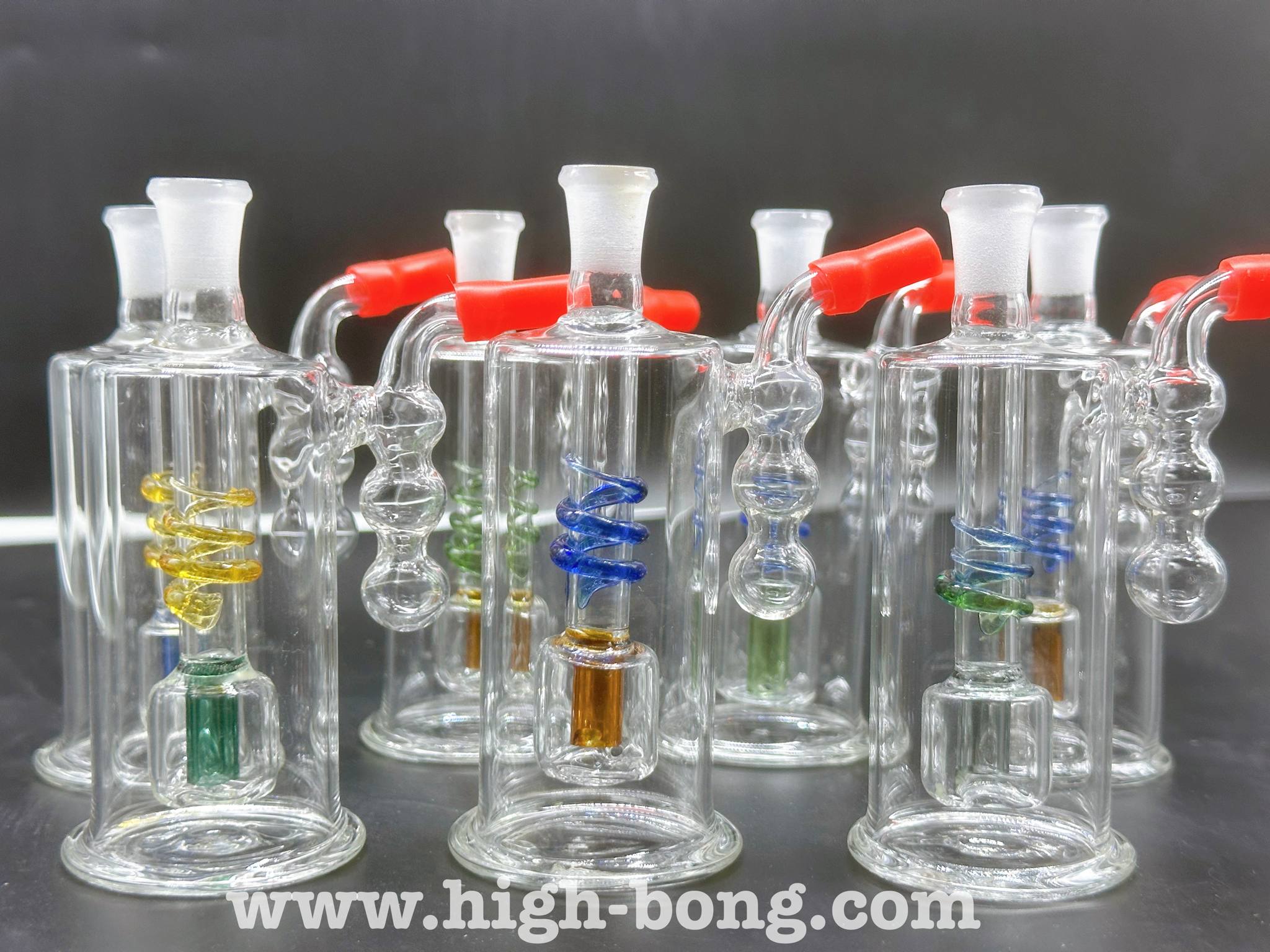 Triple Marble Joint Glass Bong (8 cm.)