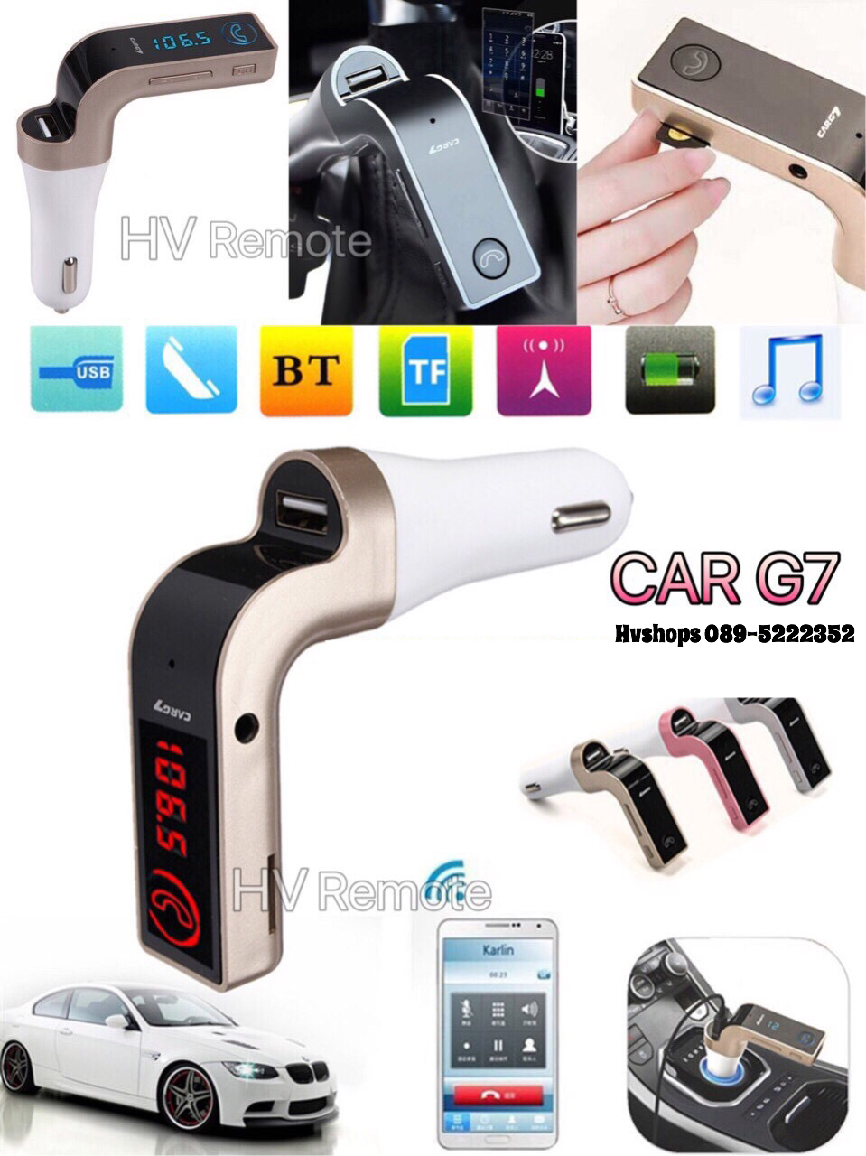 G7 Bluetooth FM Car Kit