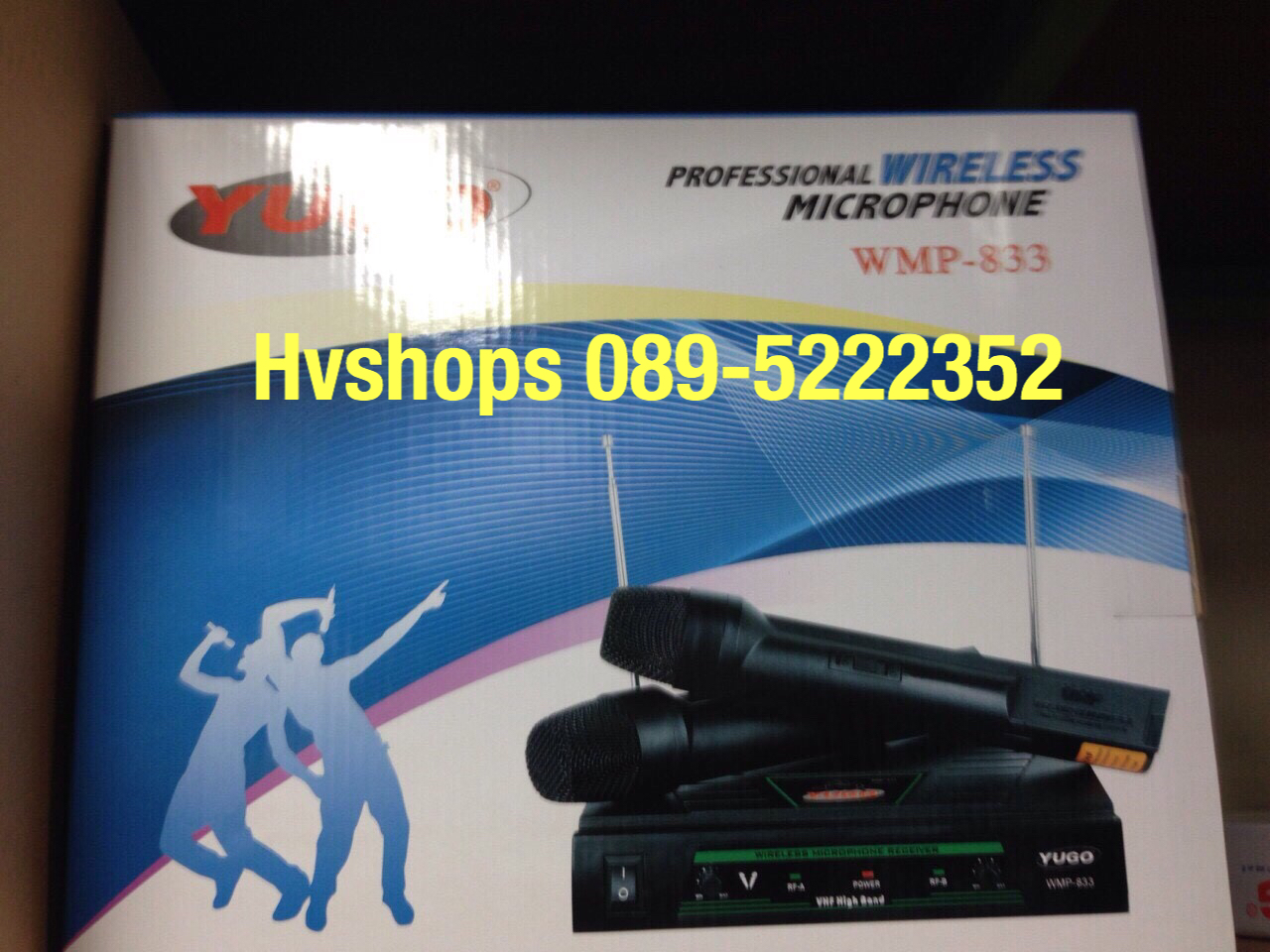 ไมโครโฟน ไมค์ลอยคู่ ไร้สาย YUGO WMP-833