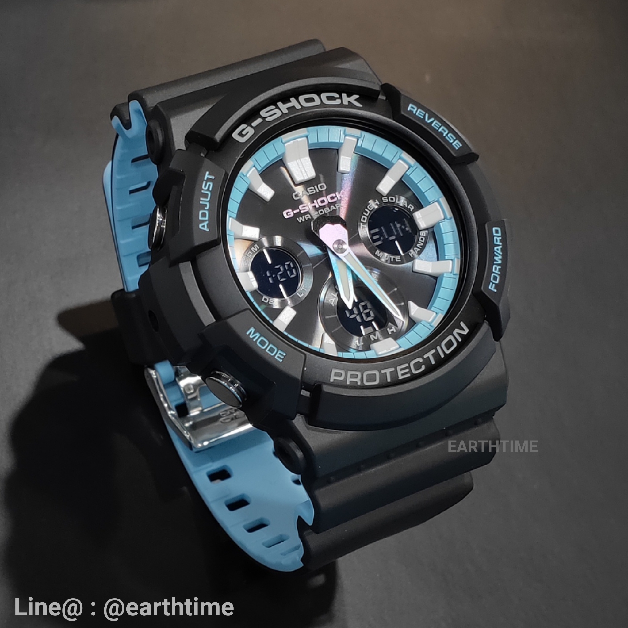 G-Shock Pearl Blue Neon Series ของใหม่แท้100% รับประกัน 1 ปี รุ่น GAS-100PC-1ADR