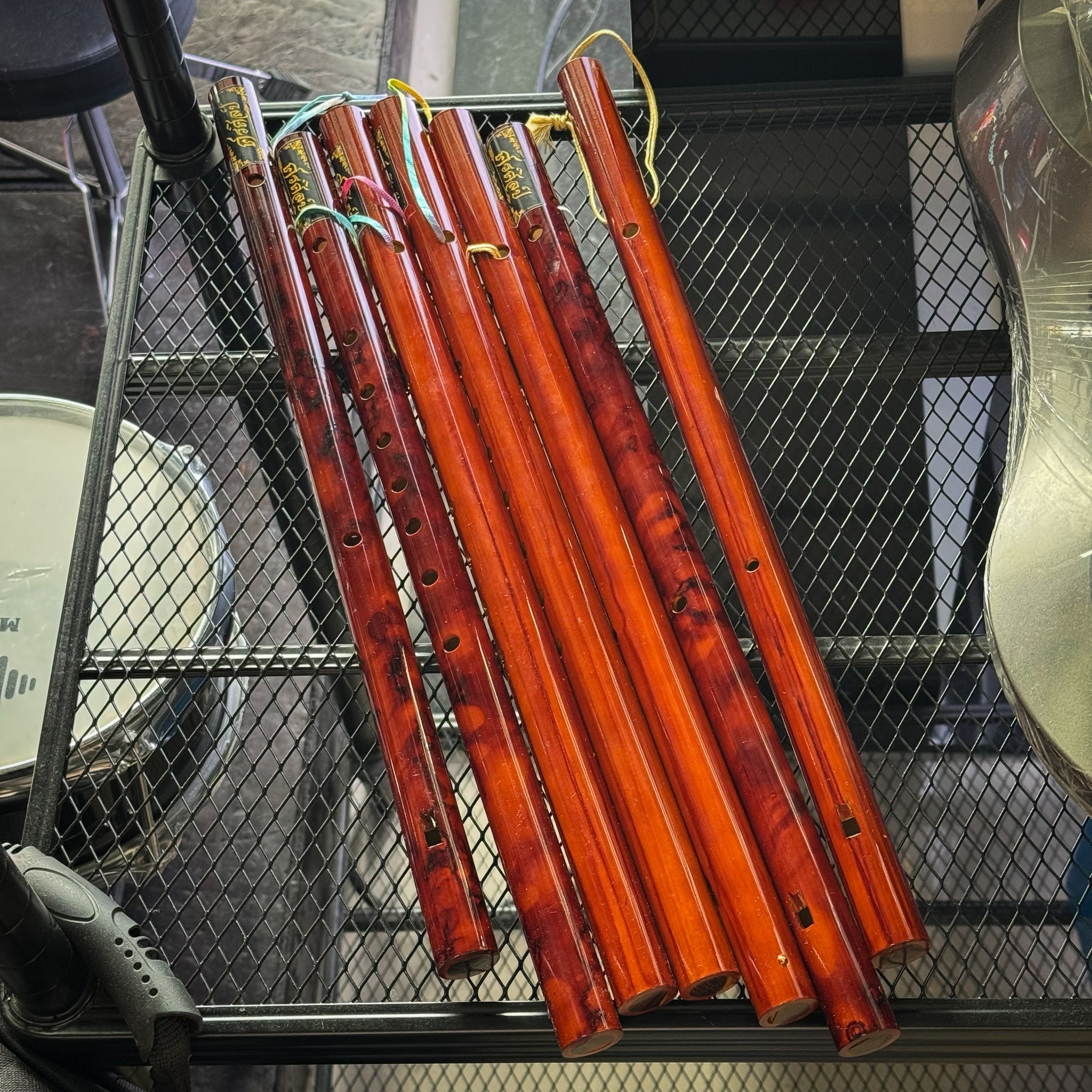 ขลุ่ยเพียงออ (ศรศิลป์) เคลือบแก้วลายไม้พิเศษ คีย์ไทยBb