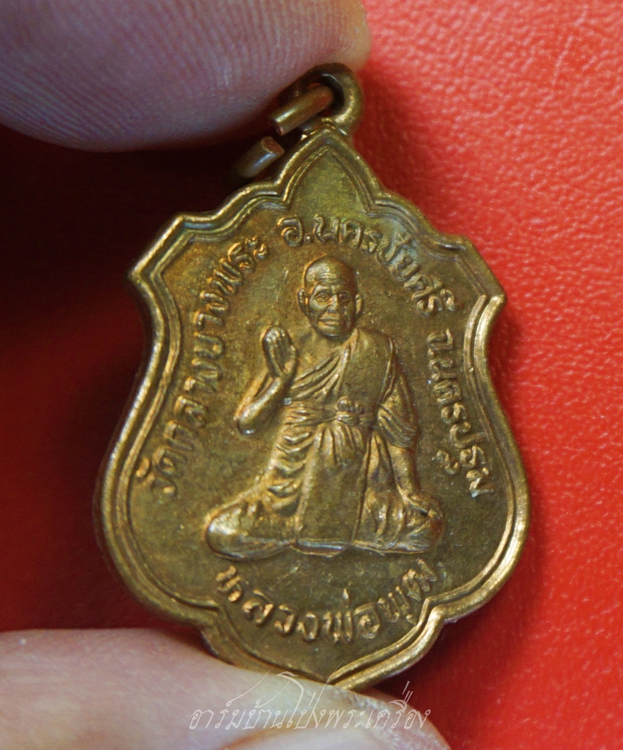 หลวงพ่อพุฒ หลวงพ่อทับทิม วัดกลางบางพระ ปี๒๕๔๖ เนื้อทองแดง(องค์ที่1)