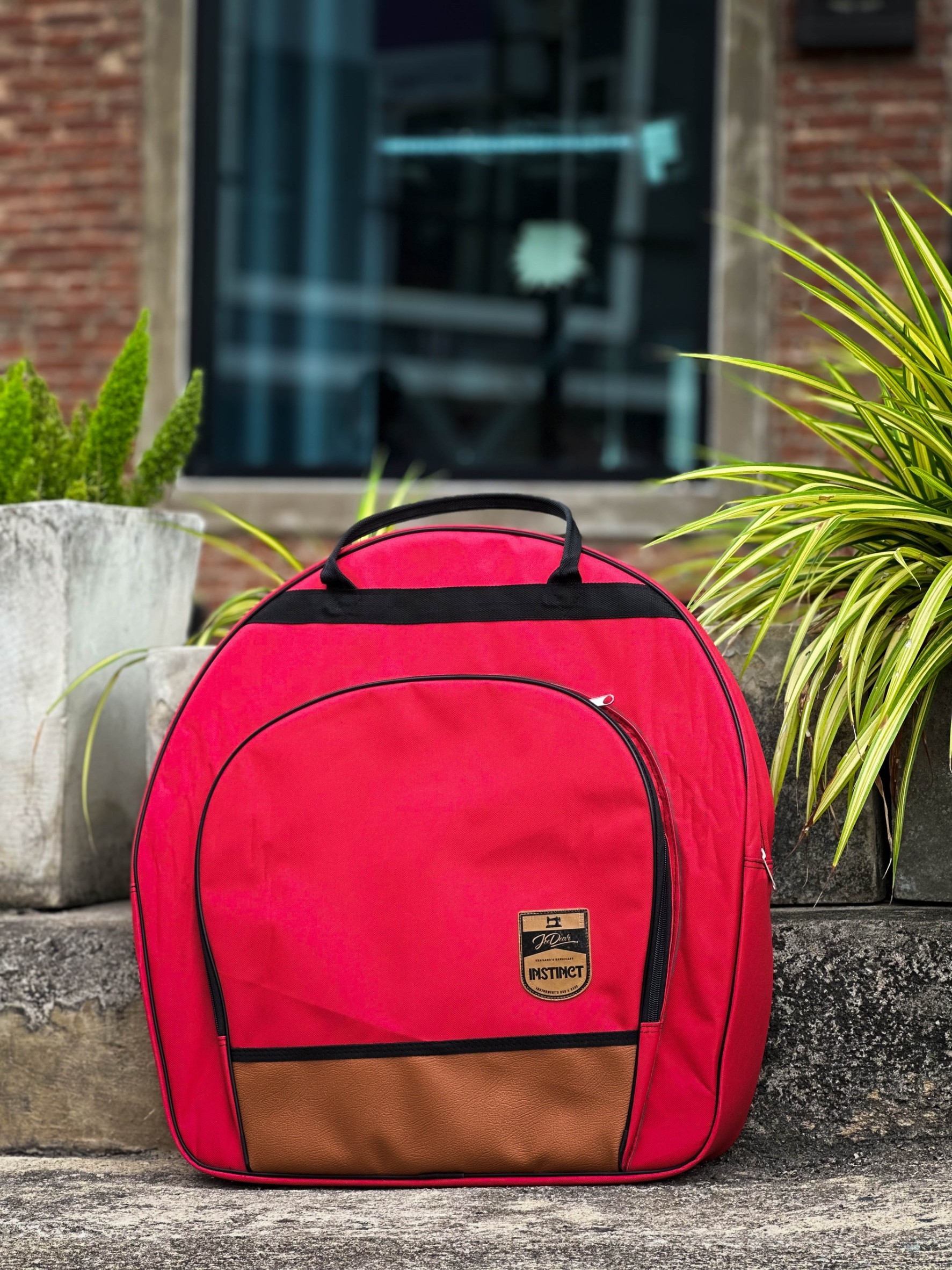 กระเป๋าฉาบ Makana รุ่น On Stage แดง-ดำ กระเป๋าฉาบ กระเป๋าแฉ บุโฟมฟองน้ำ แบบแข็ง