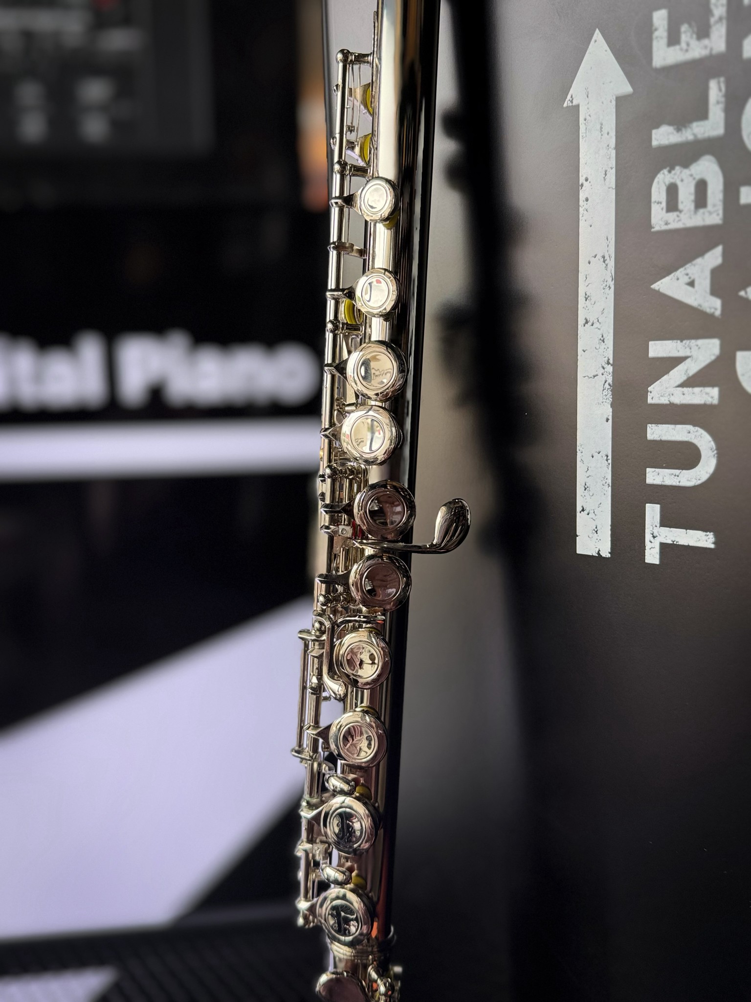 ฟลูต Flute สีเงิน Muslady งานโครเมี่ยม พร้อมกล่องบุกำมะหยี่ เครื่องเป่า งานมาตรฐานเหมาะกับการเรียน