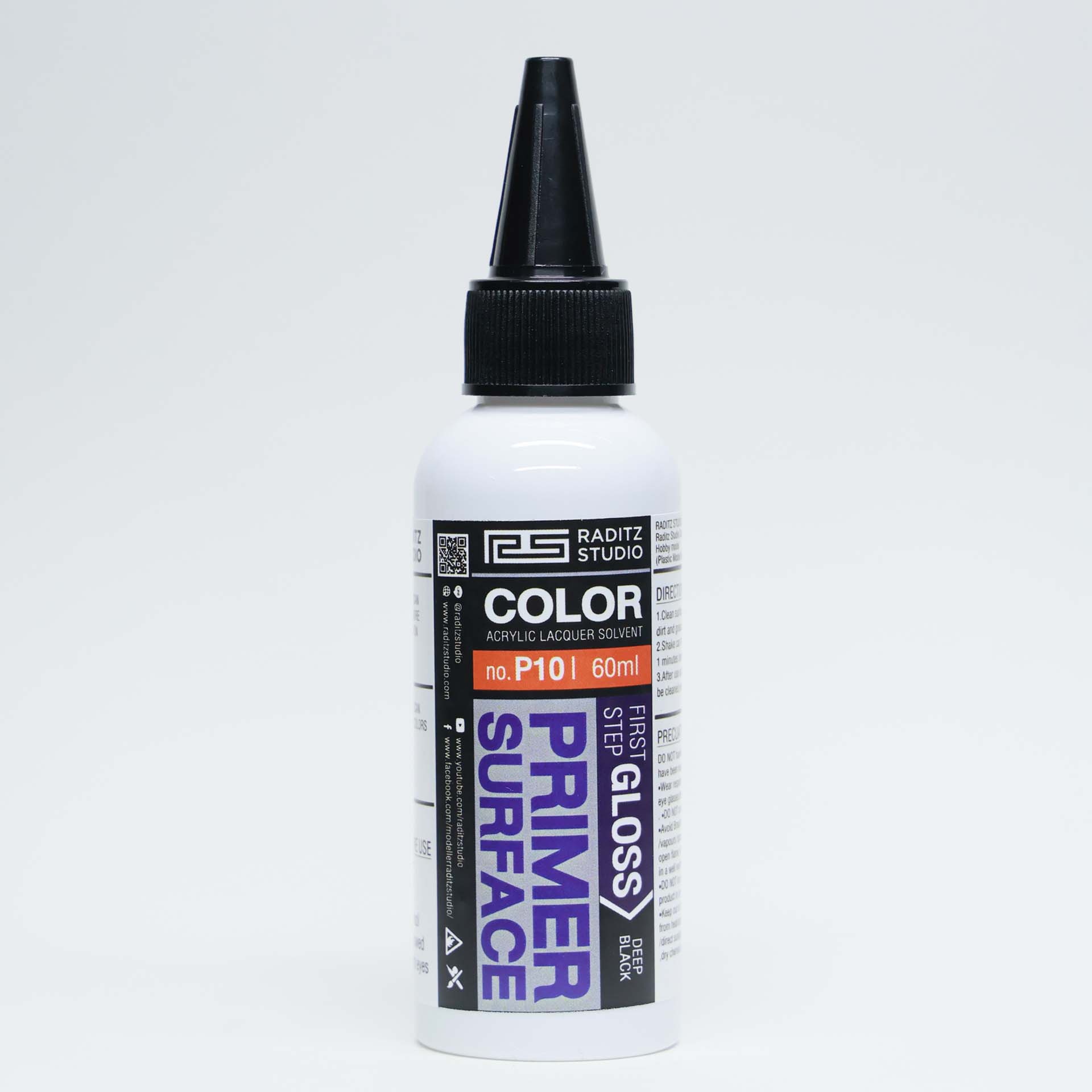 (RS-Raditz) Surfacer Primer P10 Surface Primer Black Gloss 120ml