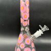 Blooming Flowers Glass Bong (25cm.)(Pink)
