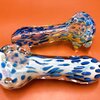 Blue White Glass Pipe (4 Inch.)