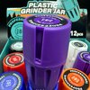 เครื่องบดสมุนไพรทรงถังโอ๊ค Plastic Grinders Jar (ม่วง)
