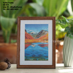 กรอบรูปใส่ใบประกาศ กรอบขนาดA4 DB875 สีน้ำตาล