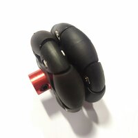 ล้อโอมนิ (omni wheel) ขนาด 47x23mm สำหรับแกนมอเตอร์ 2mm