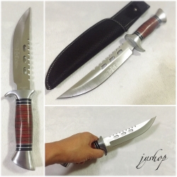 มีดเดินป่า มีดใบตาย Stainless 440C