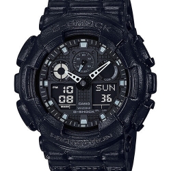 G-Shock Leather Texture Series ของใหม่แท้100% รับประกัน 1 ปี รุ่น GA-100BT-1A
