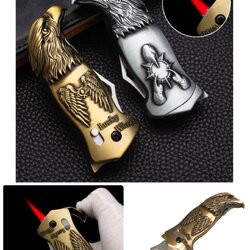 ไฟแช็ค ไฟฟู่ แบบมีดสปริง หัวเหยี่ยว