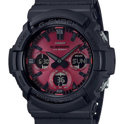 G-Shock Tough Solar Black and Red Series ของใหม่แท้100% รุ่น GAS-100AR-1ADR