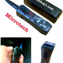 ไฟแช็ค ไฟฟู่ ไฟแช็คมีดสปริงตรง Microtech พร้อมส่ง ราคาถูก