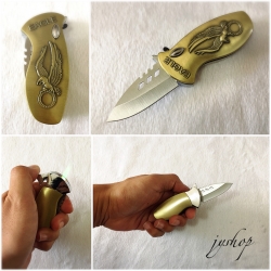 ไฟแช็คมีดสปริง ลาย Eagle