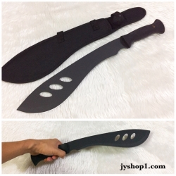 มีดยาว มีดเดินป่า ด้ามยาง ใบมีดรู