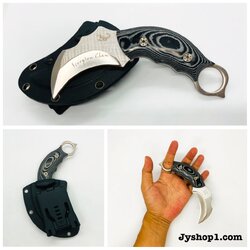 มีดคารัมบิตใบตาย Scorpion Claw ด้ามไม้