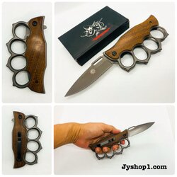 มีดพับ มีดพก X71 ด้ามลายไม้