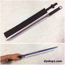 มีดยาว มีดเดินป่า Coldsteel Conqueror สีรุ้ง