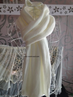 ผ้าพันคอทอไหมพรม 2 ชั้น ละเอียดเนียนเรียบ