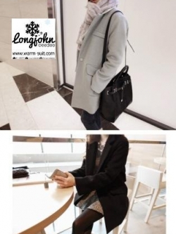 เสื้อโค้ทผ้าวูล ทรงสวย