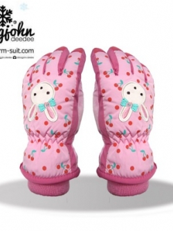 ถุงมือสกีเด็กหญิง 4-12 ขวบ แบบที่3