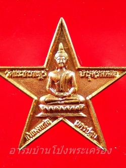 หลวงปู่แผ้ว วัดรางหมัน ดาวมงคลชัยพิมพ์ใหญ่ เนื้อทองแดง(องค์ที่4)