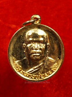 หลวงพ่อยะ วัดท่าข้าม รุ่นแรก เหรียญกลม ปี๒๕๓๐ เนื้อกะไหล่ทอง(องค์ที่2)