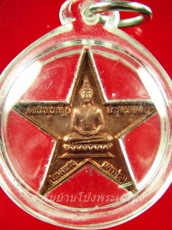 หลวงปู่แผ้ว วัดรางหมัน ดาวมงคลชัยพิมพ์ใหญ่ เนื้อทองแดง(องค์ที่2)