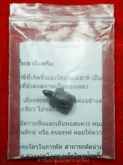 หลวงพ่ออุทัย วัดเกาะตาพุด เต่าแกะ จากโครตเหล็กไหลเขาอึมครึม(องค์ที่1)