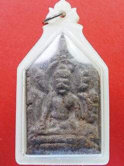 หลวงพ่อแทน วัดธรรมเสน ขุนแผนหน้ายักษ์ ปี๒๕๐๖ เนื้อผงสีเทา(องค์ที่5)