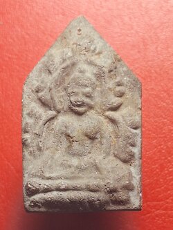 หลวงพ่อแทน วัดธรรมเสน ขุนแผนหน้ายักษ์ ปี๒๕๐๖ เนื้อผงสีเทา(องค์ที่7)