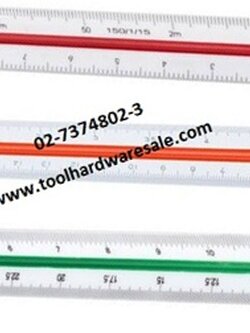 Scale สเกลสามเหลี่ยม ขนาด1:125,1:100,1:75,1:50,1:25,1:20 BK ราคาขายส่ง 85บาท
