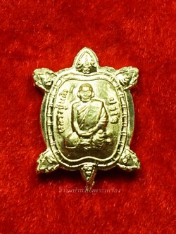 หลวงปู่แผ้ว วัดหนองพงนก เต่าจิ๋ว เนื้อฝาบาตร พิธีจักรพรรดิ์ตราธิราช๑๐๘คณาจารย์ ปี๒๕๕๐ ไม่ตัดปีก(องค์ที่2)