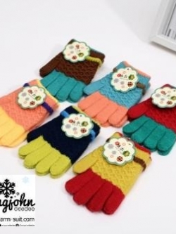 ถุงมือเด็ก ไหมพรมผสมวูล